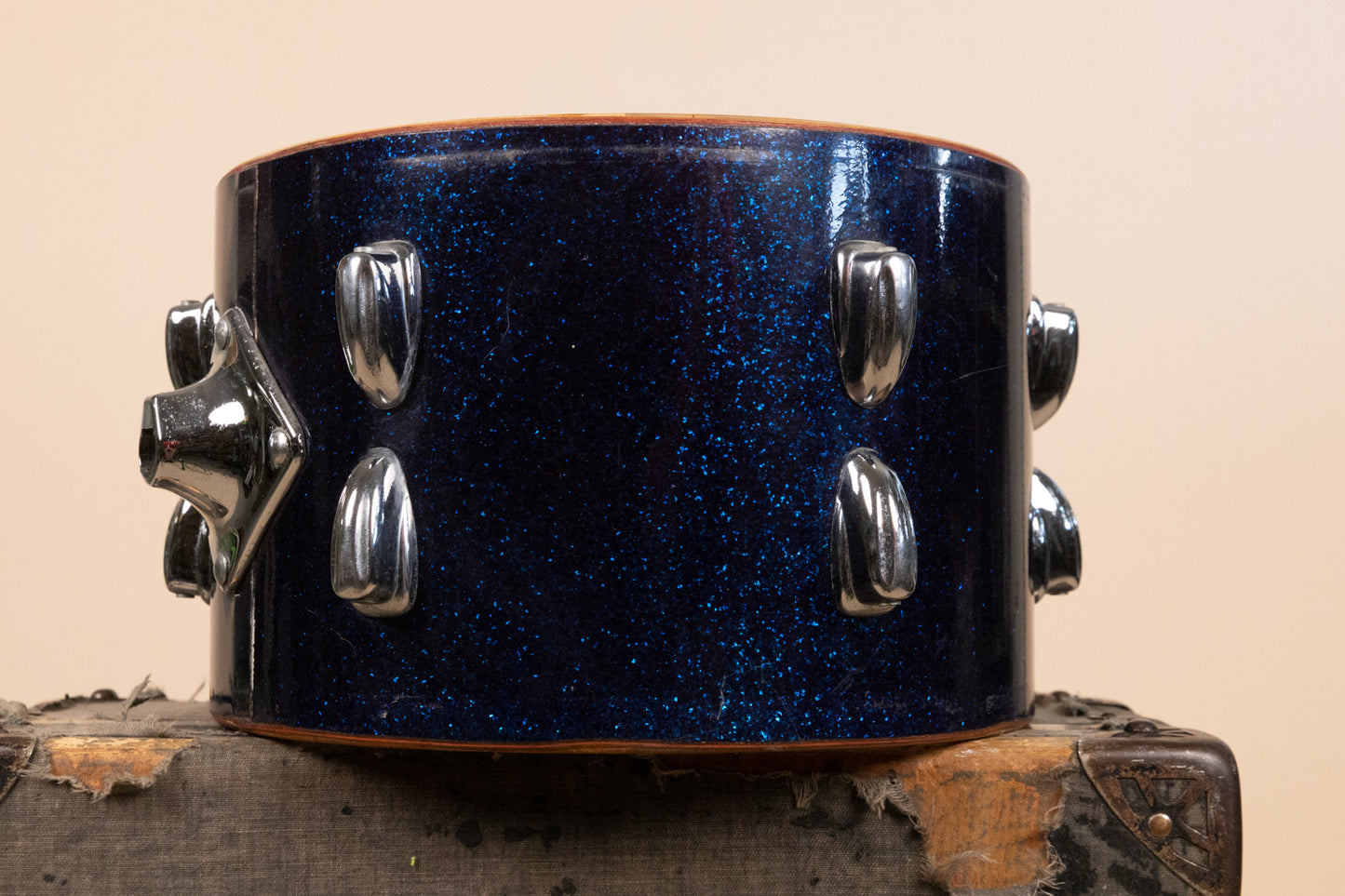 1966 Slingerland 8x12 Sparkling Blue Pearl Tom