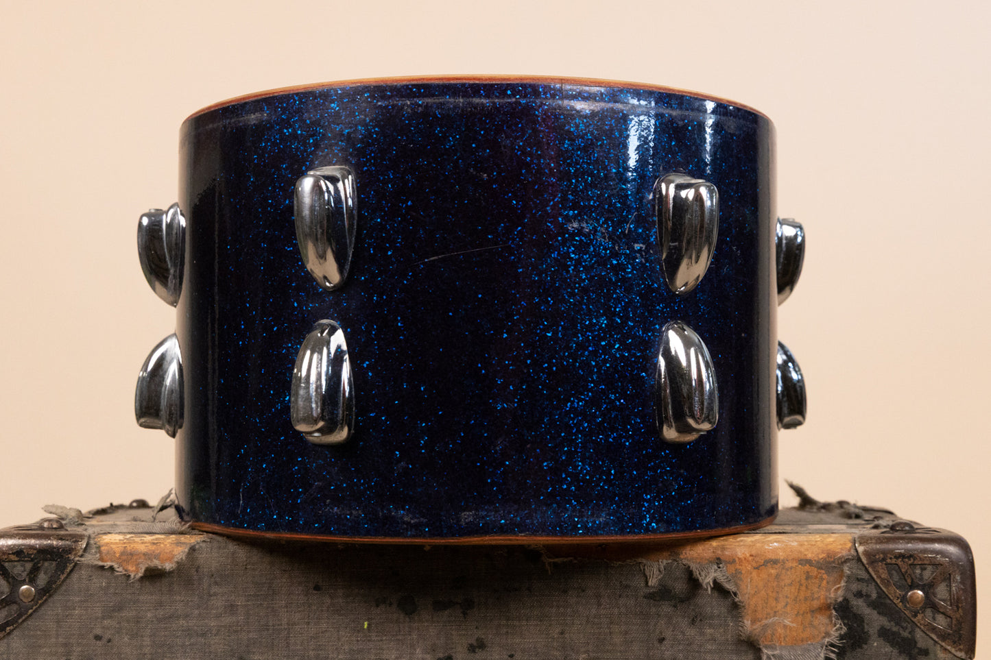 1966 Slingerland 8x12 Sparkling Blue Pearl Tom