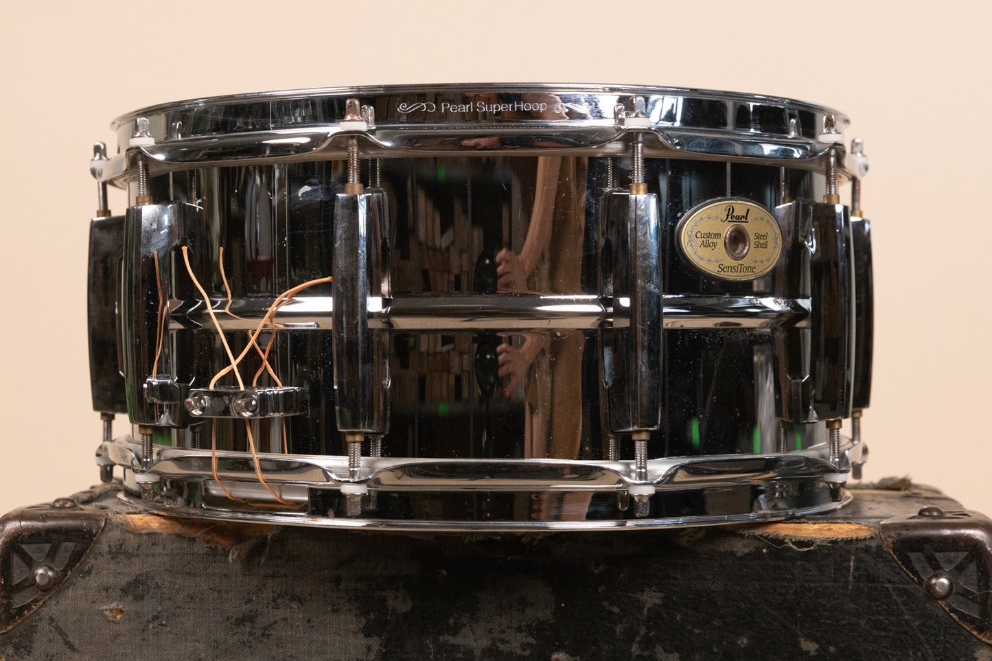 2010s Pearl 6.5x14 Steel Sensitone Snare Drum