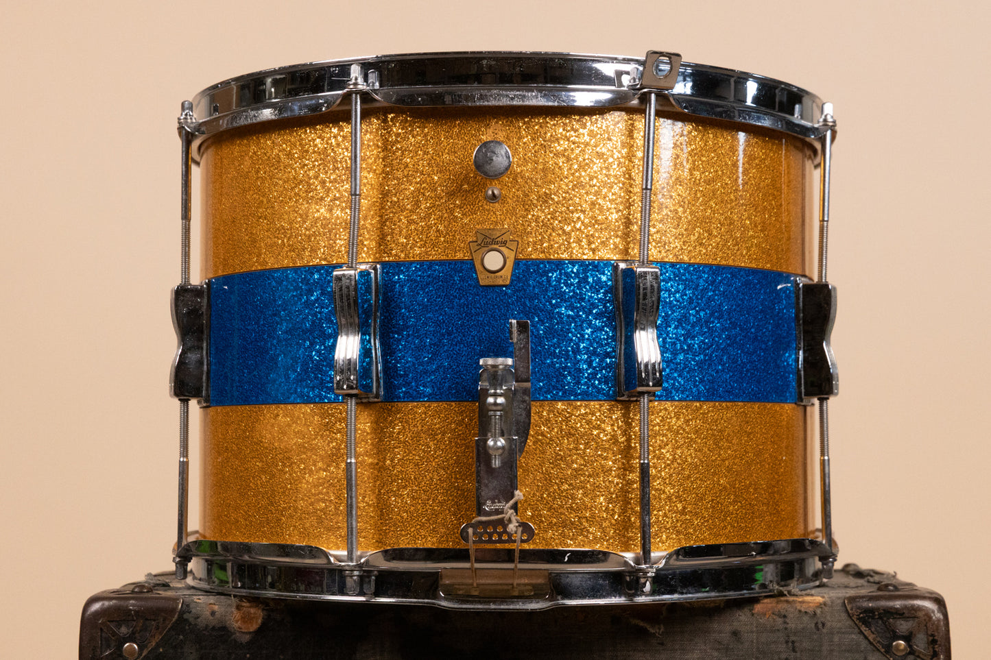 1964 Ludwig 10x14 Parade Master Tri Band Snare Drum