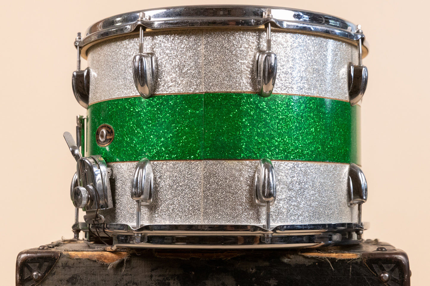 1966 Slingerland 10x14 Haskell W. Harr Tri Band Parade Drum