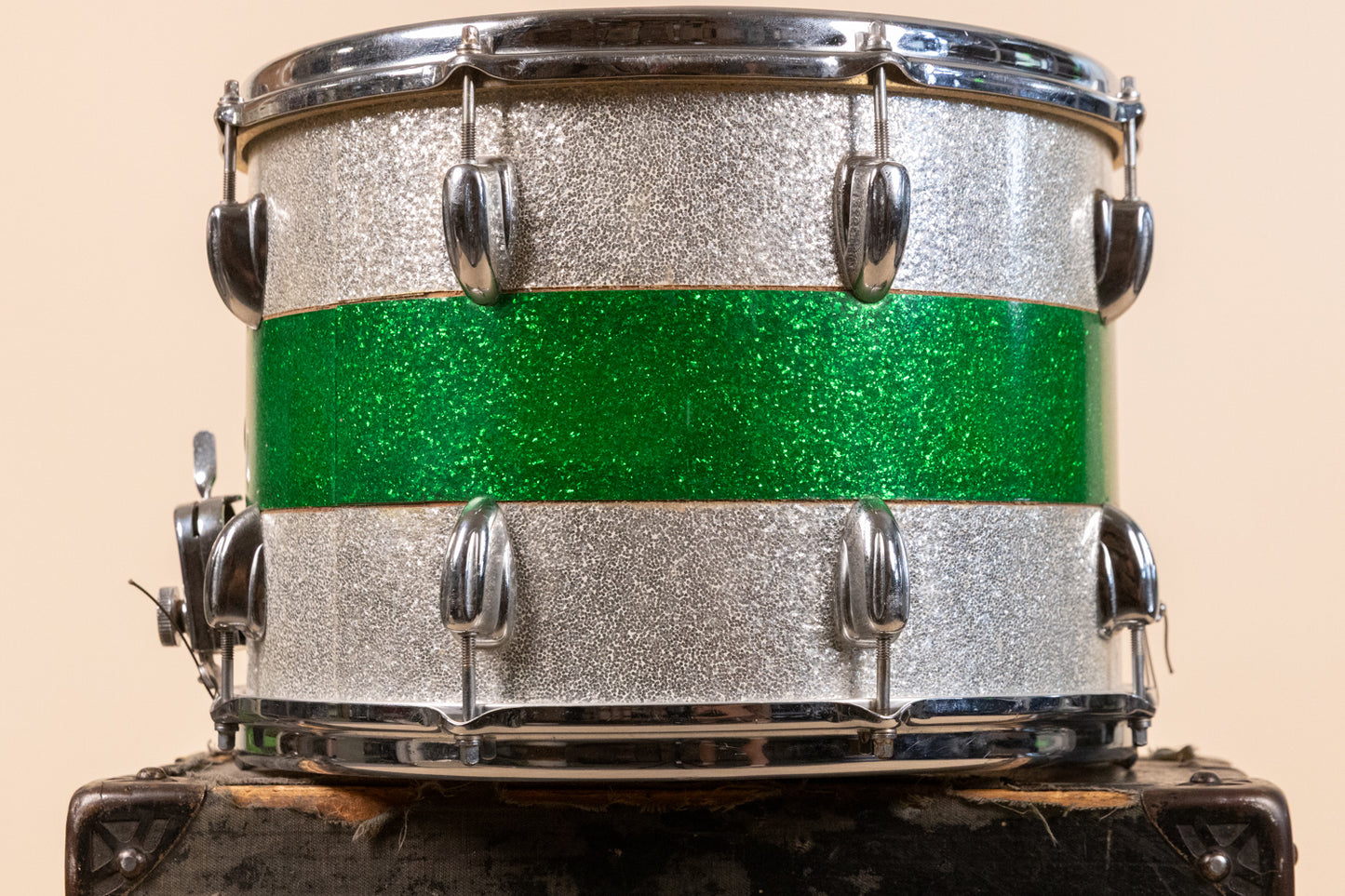 1966 Slingerland 10x14 Haskell W. Harr Tri Band Parade Drum