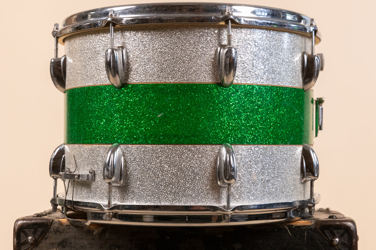 1966 Slingerland 10x14 Haskell W. Harr Tri Band Parade Drum