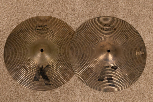Zildjian 14" K Custom Special Dry Hi Hat Cymbals 908g 1423g