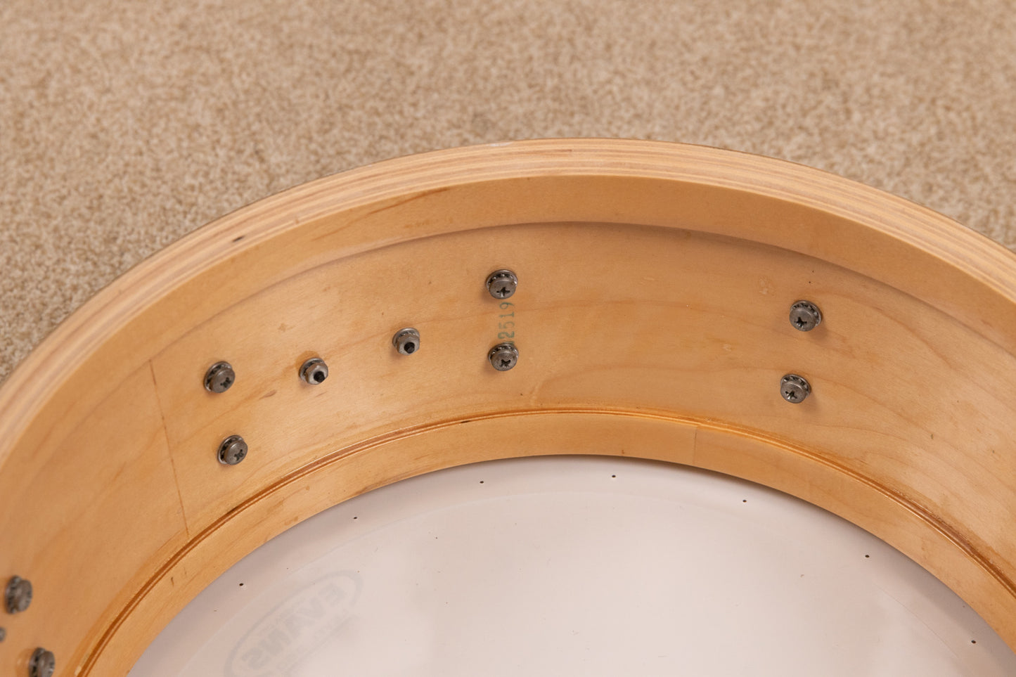 1990s DW 5.5x14 Emerald Green Lacquer Snare Drum