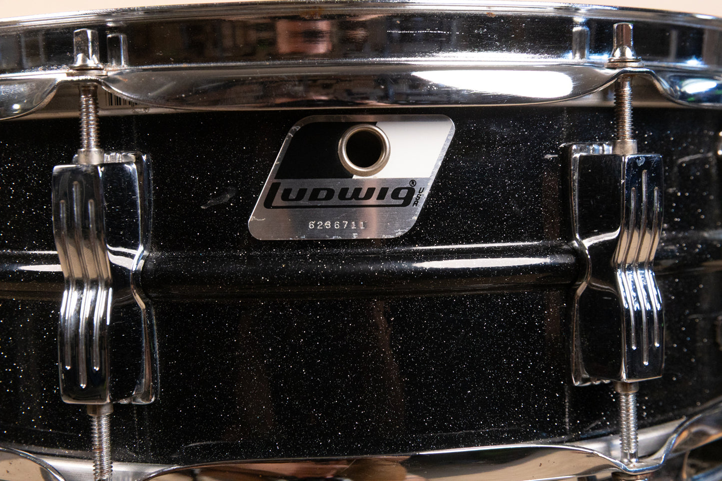 Ludwig 5x14 Black Galaxy Acrolite Snare Drum