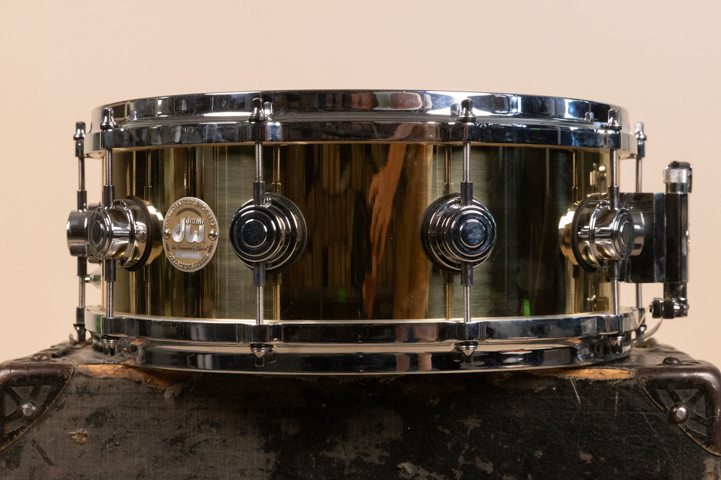 2000s DW Collector's Series 5.5x14 Bell Brass Snare Drum