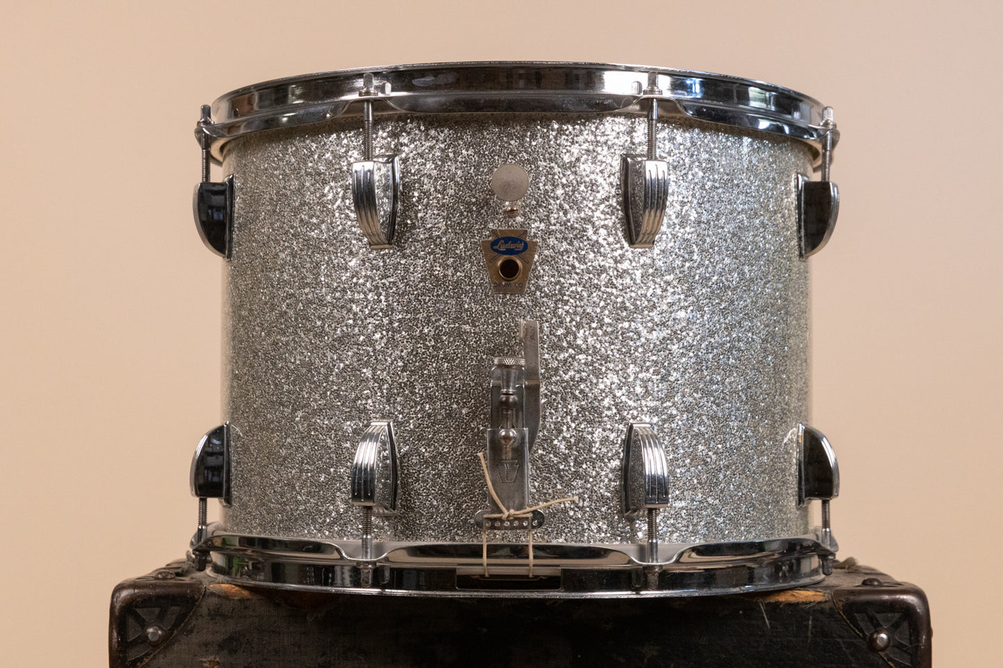 1960s Ludwig 10x14 Silver Sparkle Super Classic Parade Drum