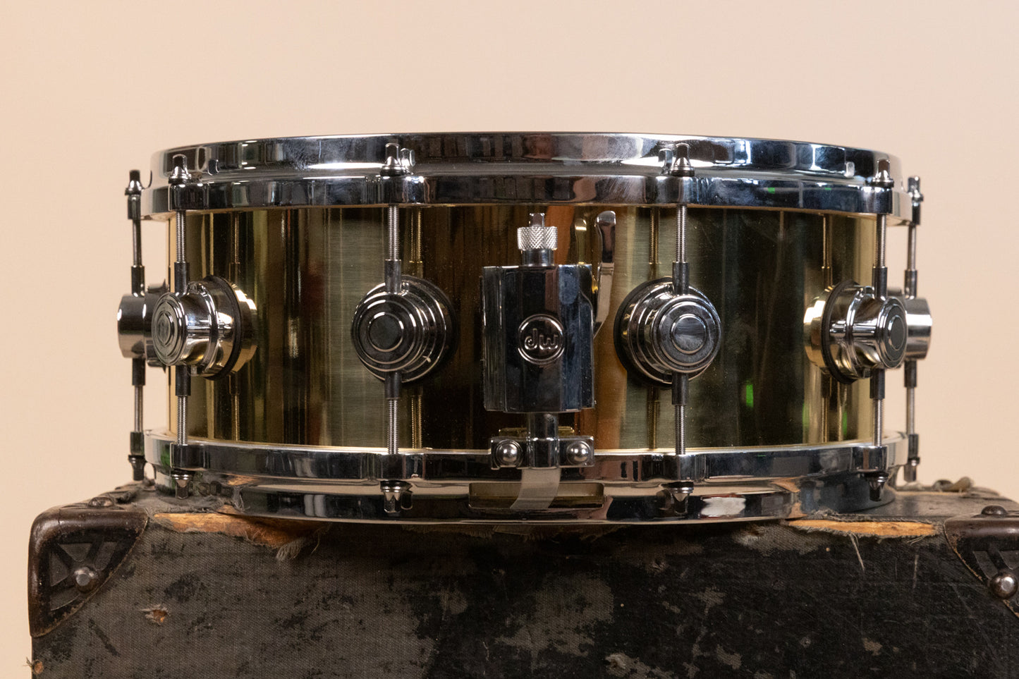 2000s DW Collector's Series 5.5x14 Bell Brass Snare Drum