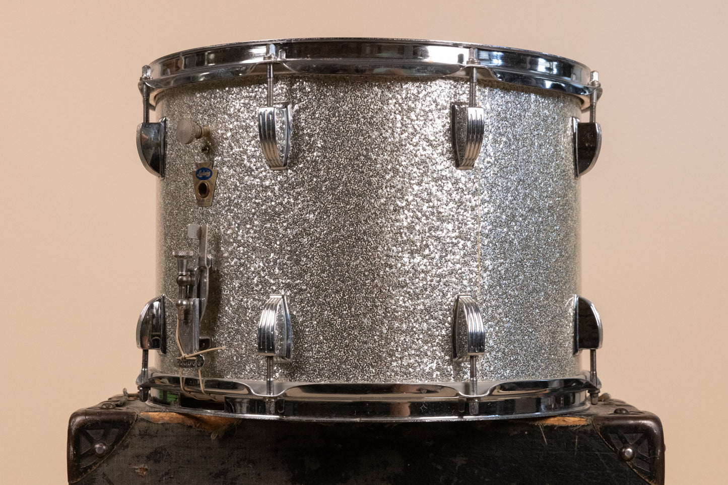 1960s Ludwig 10x14 Silver Sparkle Super Classic Parade Drum