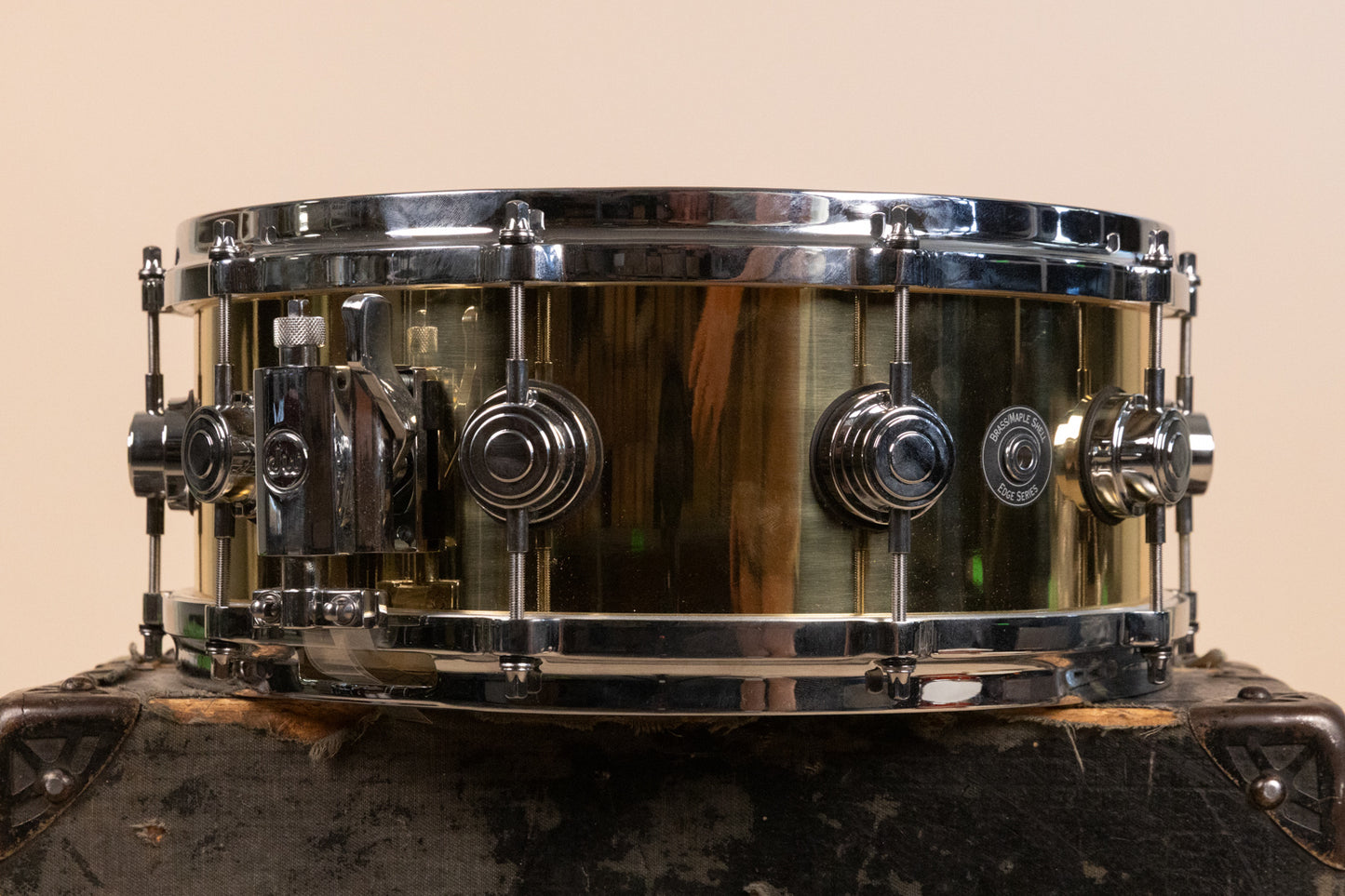 2000s DW Collector's Series 5.5x14 Bell Brass Snare Drum