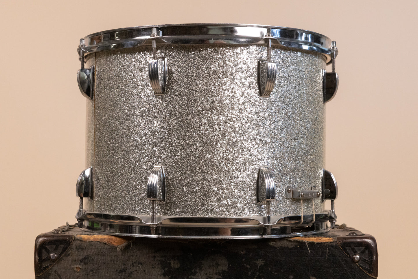 1960s Ludwig 10x14 Silver Sparkle Super Classic Parade Drum