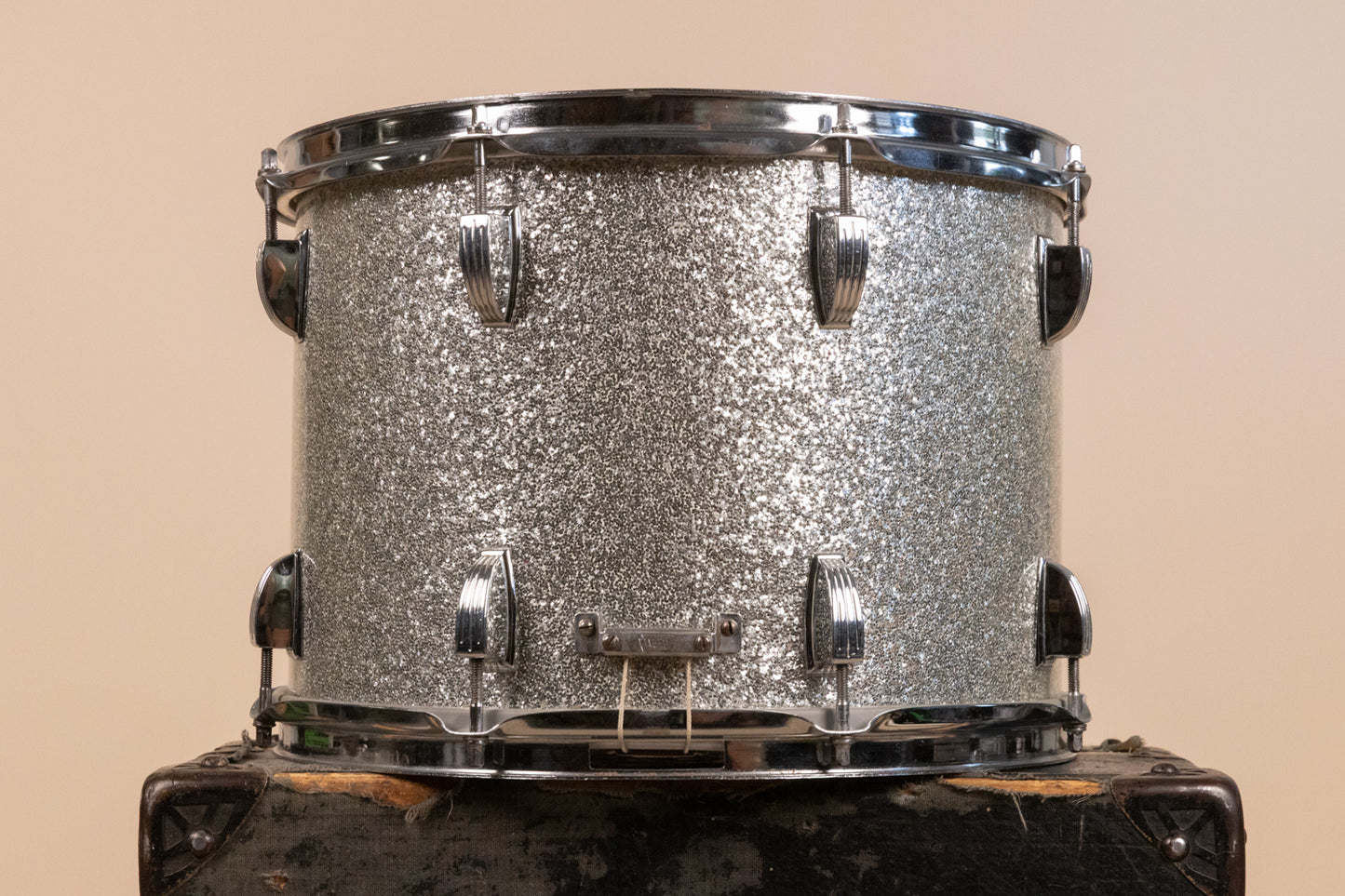 1960s Ludwig 10x14 Silver Sparkle Super Classic Parade Drum