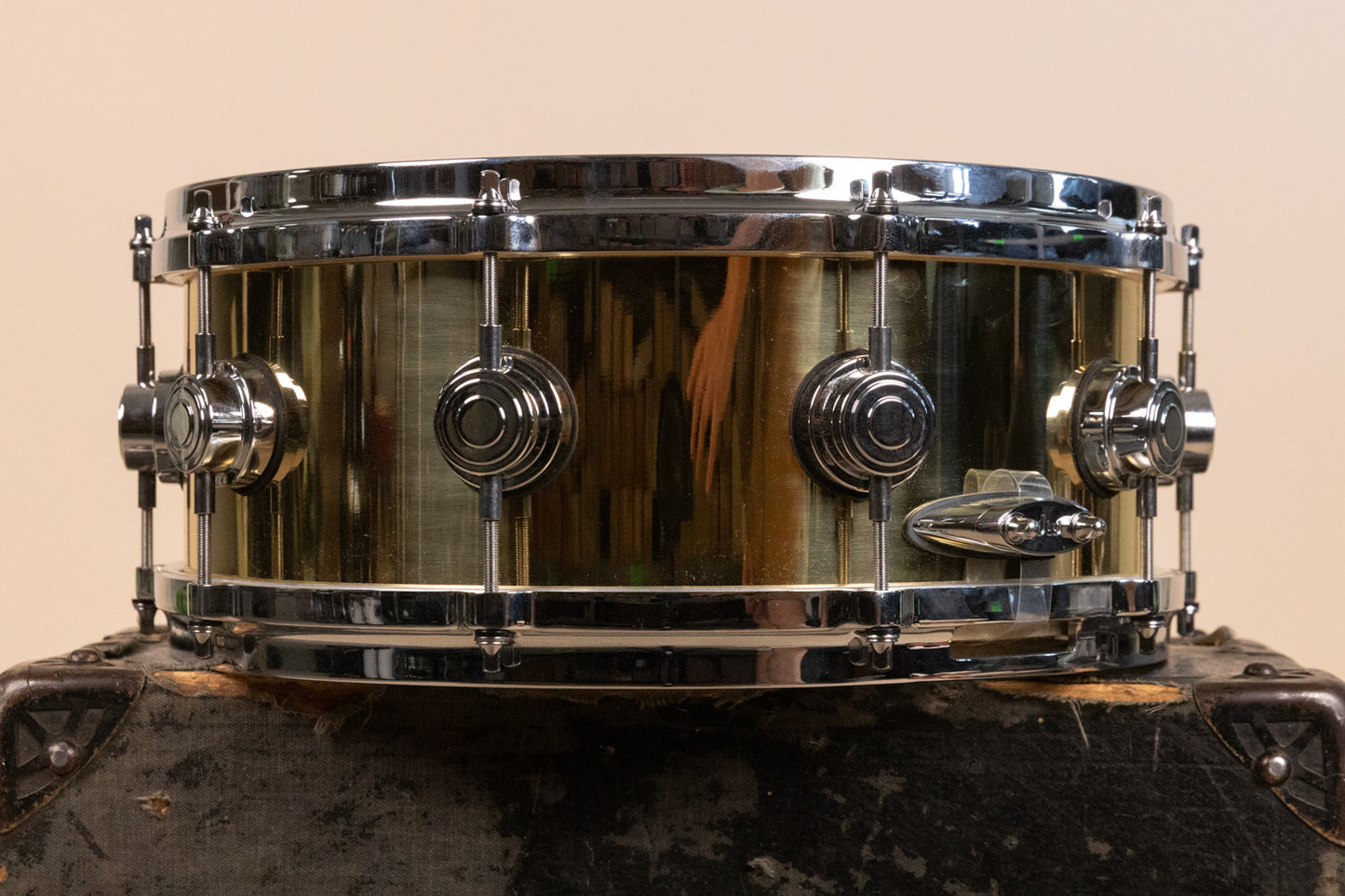 2000s DW Collector's Series 5.5x14 Bell Brass Snare Drum