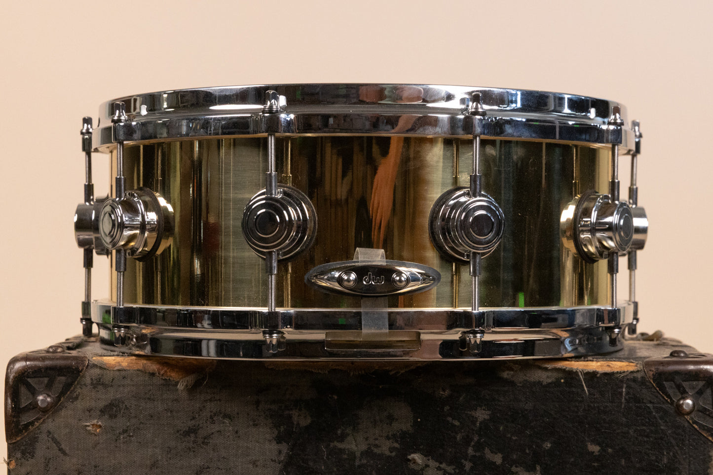 2000s DW Collector's Series 5.5x14 Bell Brass Snare Drum