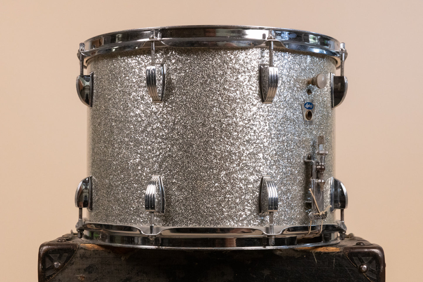1960s Ludwig 10x14 Silver Sparkle Super Classic Parade Drum