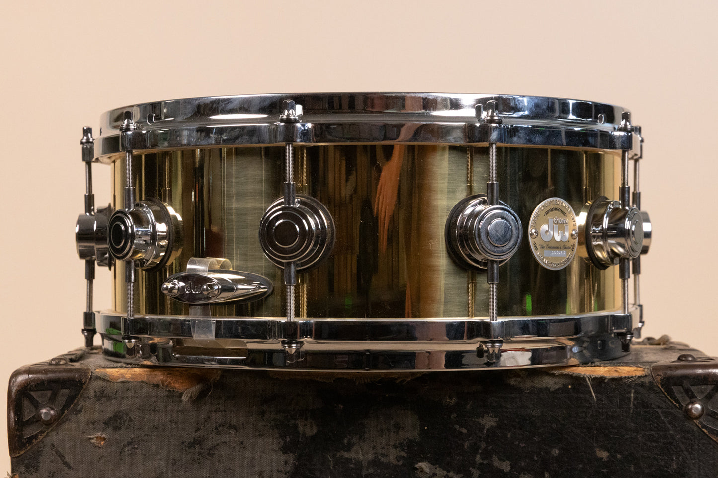 2000s DW Collector's Series 5.5x14 Bell Brass Snare Drum