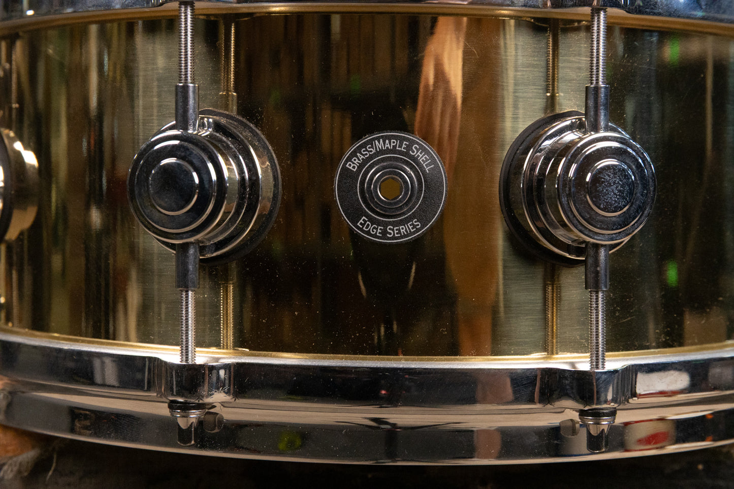 2000s DW Collector's Series 5.5x14 Bell Brass Snare Drum