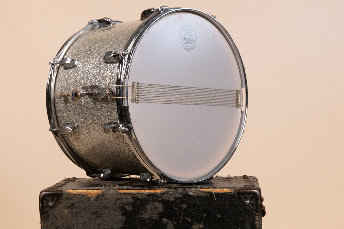 1960s Ludwig 10x14 Silver Sparkle Super Classic Parade Drum