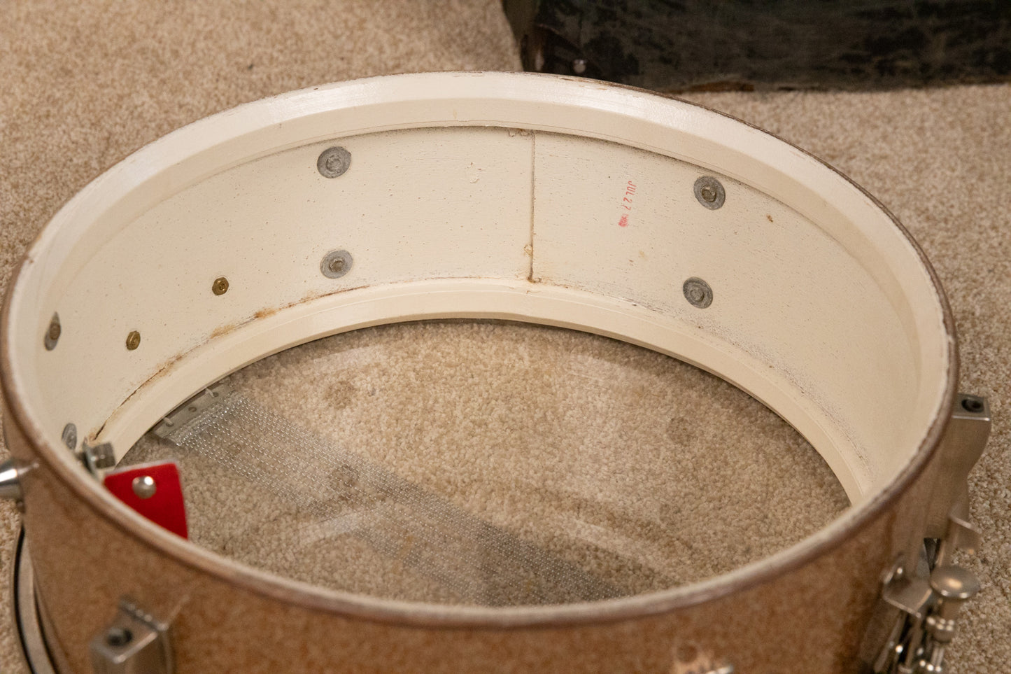 1965 Ludwig 5x14 Champagne Sparkle Pioneer Snare Drum