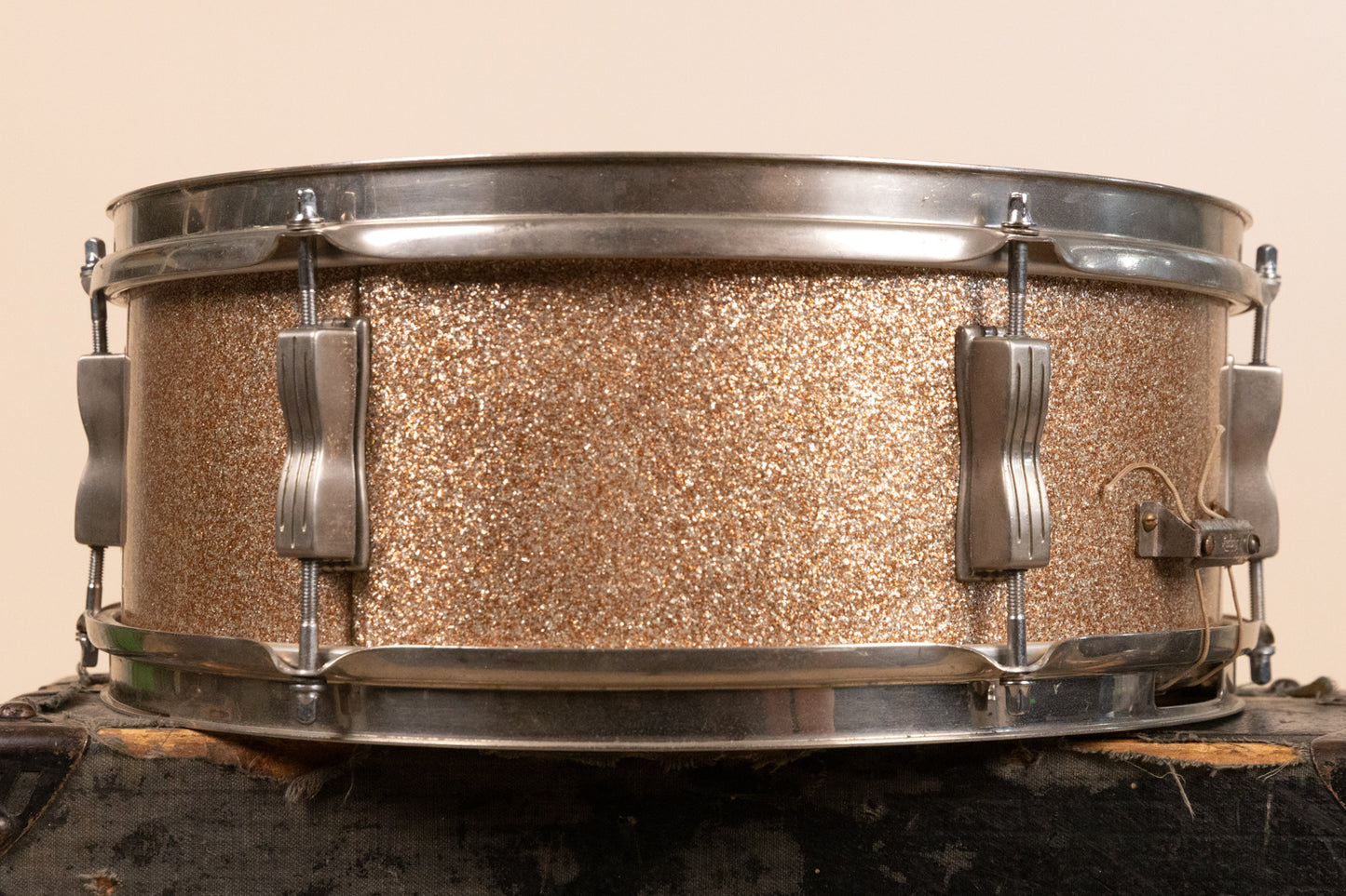 1965 Ludwig 5x14 Champagne Sparkle Pioneer Snare Drum