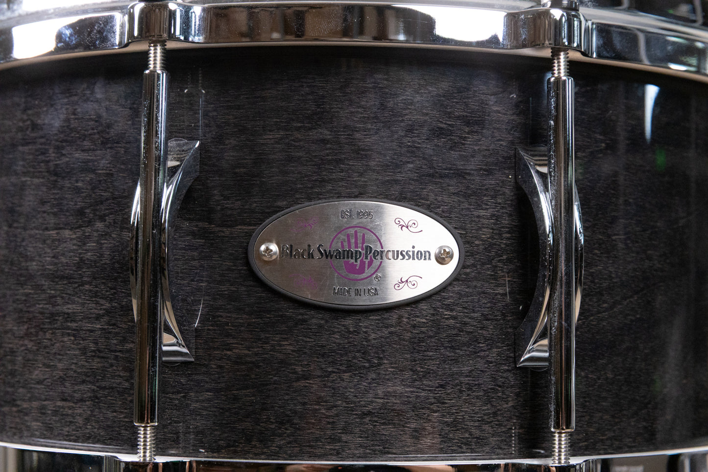 Black Swamp 6.5x14 Soundart Concert Black Snare Drum