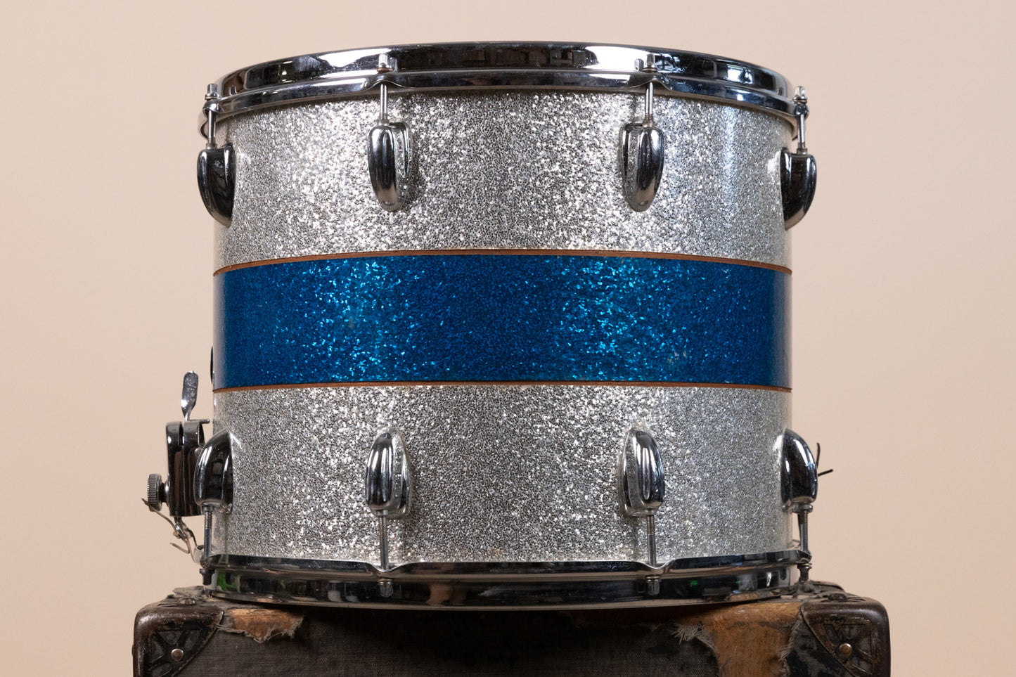 1970s Slingerland 12x15 Haskell W. Harr Tri Band Parade Drum