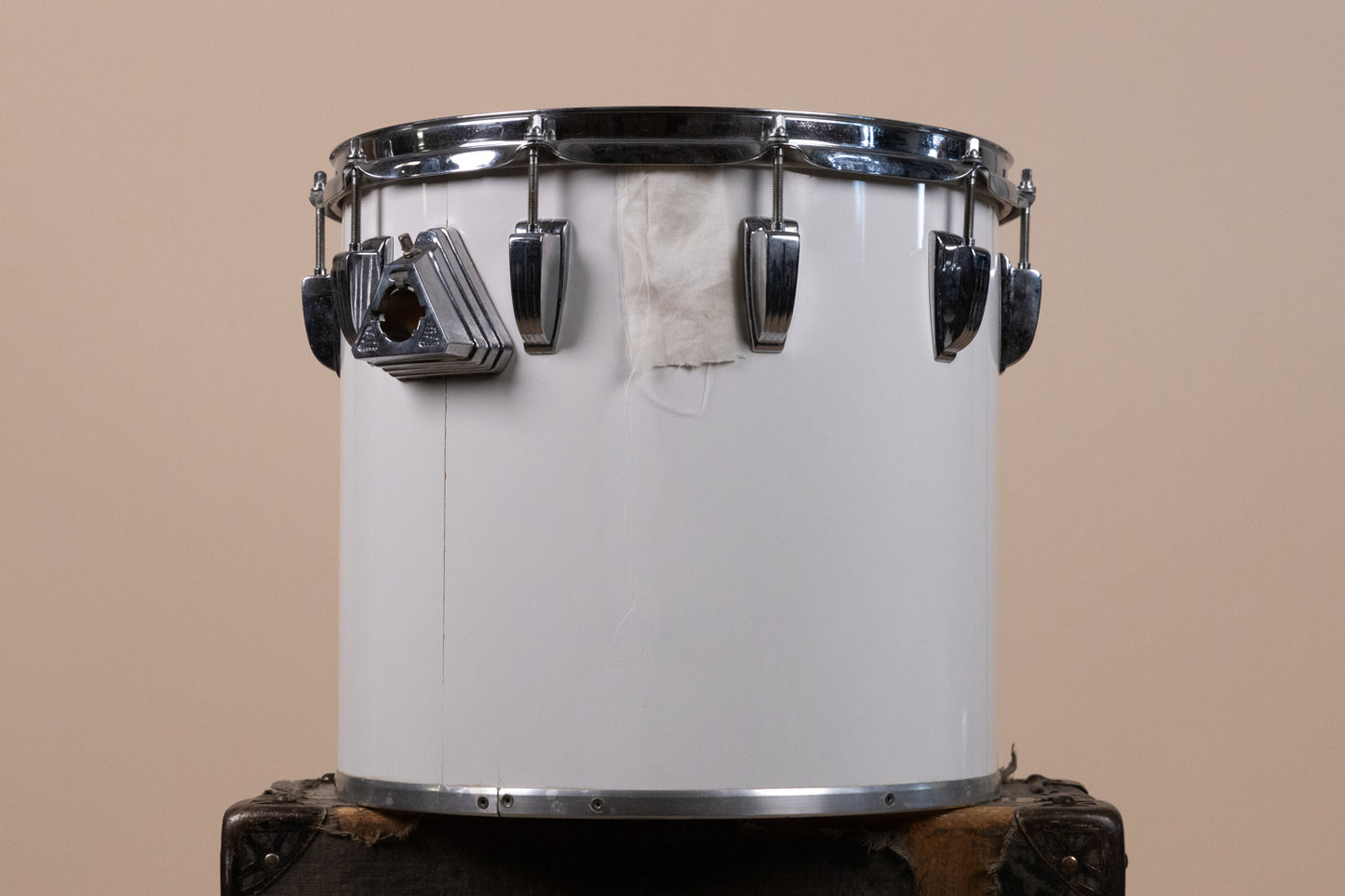 1980s Ludwig 13x14" White Cortex Concert Tom