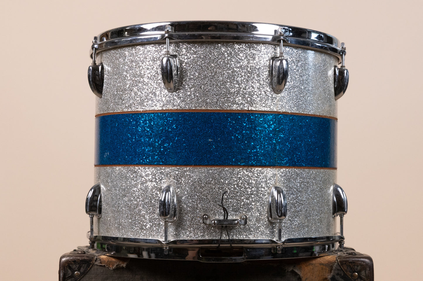 1970s Slingerland 12x15 Haskell W. Harr Tri Band Parade Drum