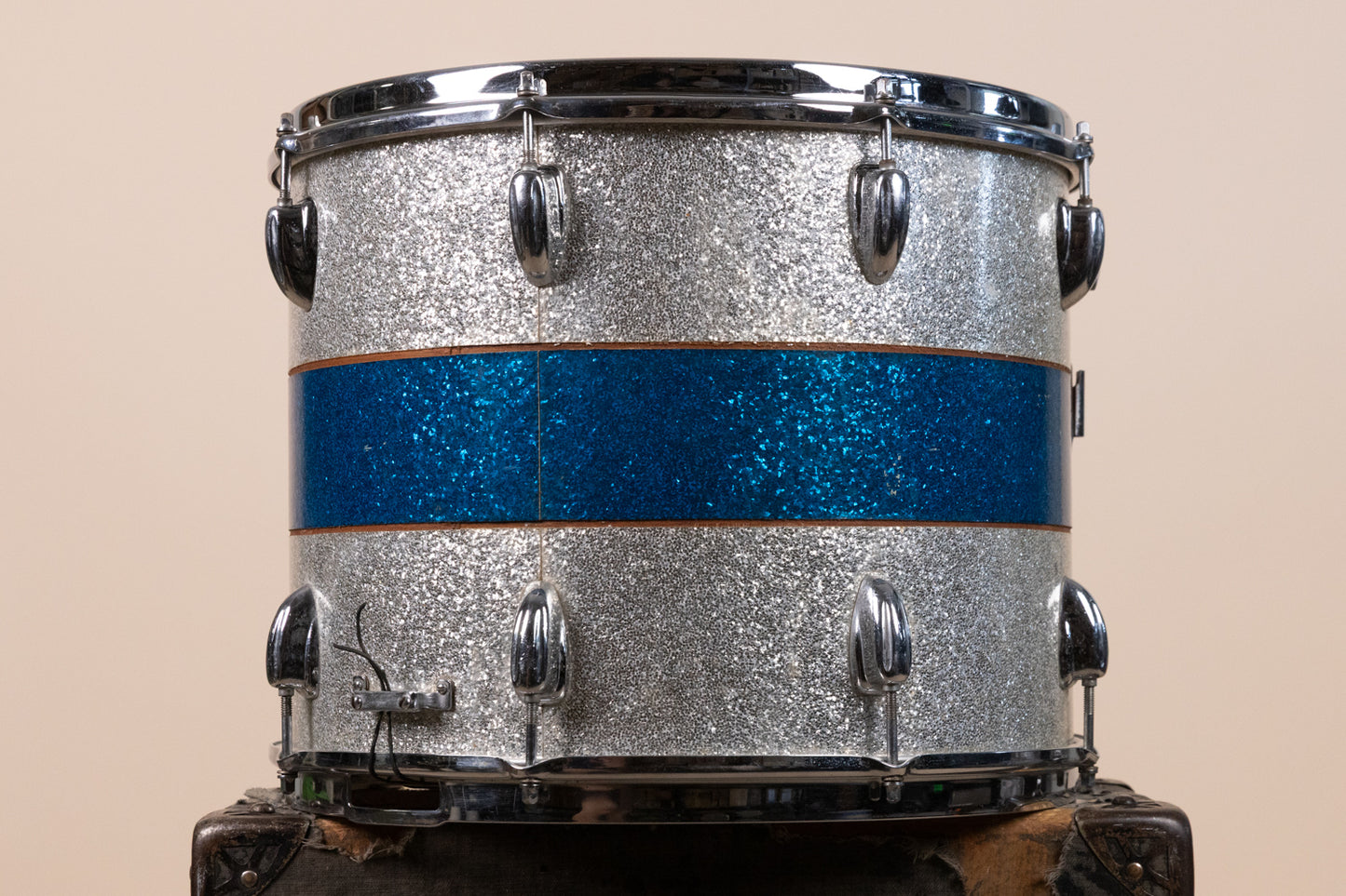 1970s Slingerland 12x15 Haskell W. Harr Tri Band Parade Drum