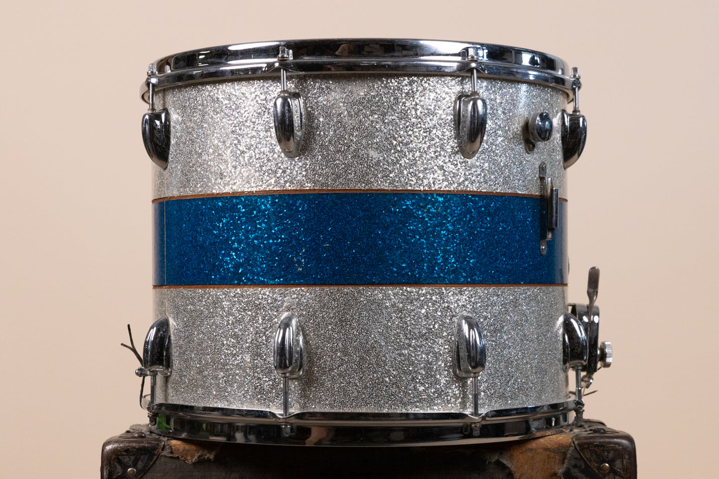 1970s Slingerland 12x15 Haskell W. Harr Tri Band Parade Drum