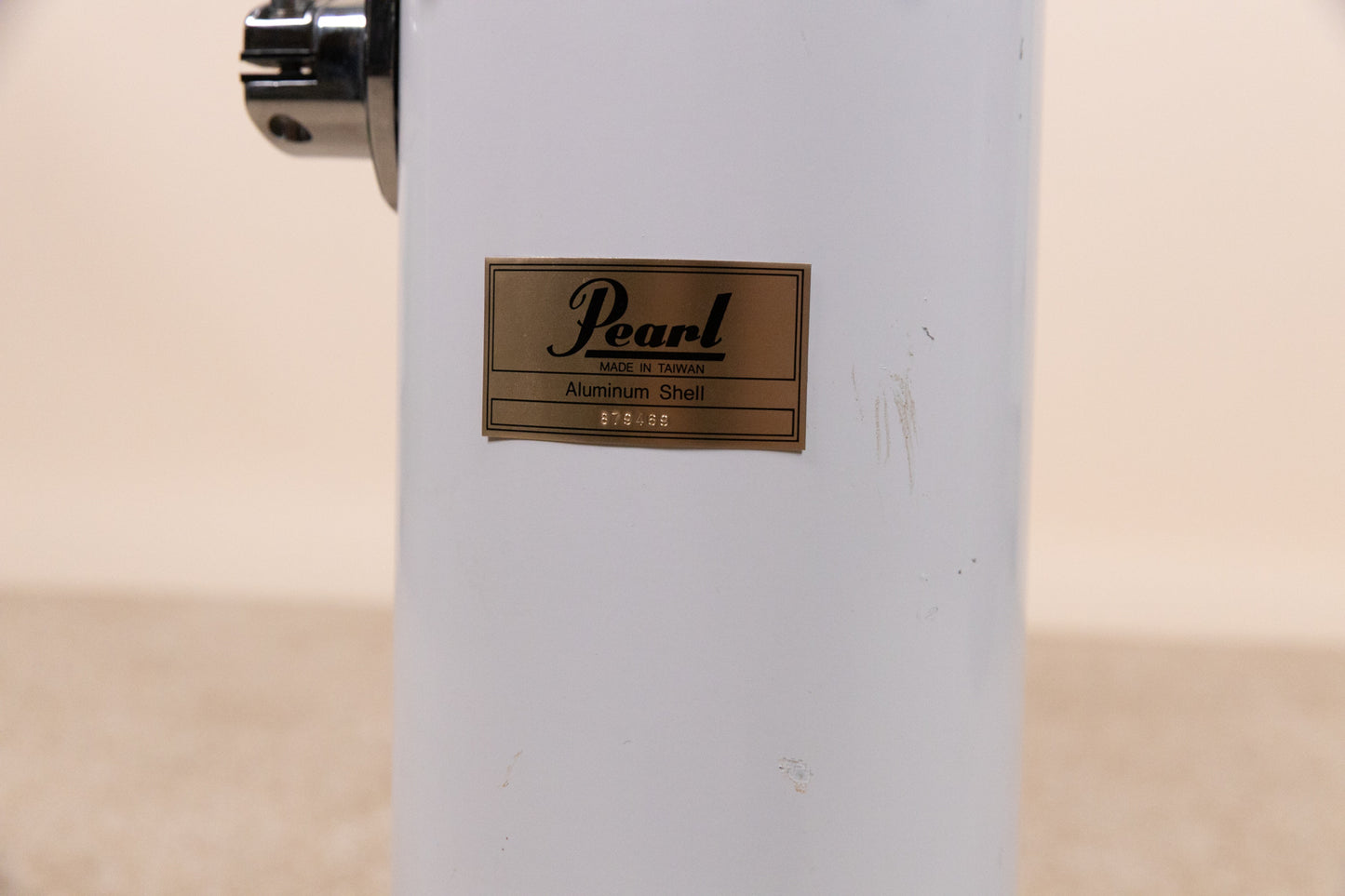 Pearl 6x18 Arctic White Aluminum Rocket Tom