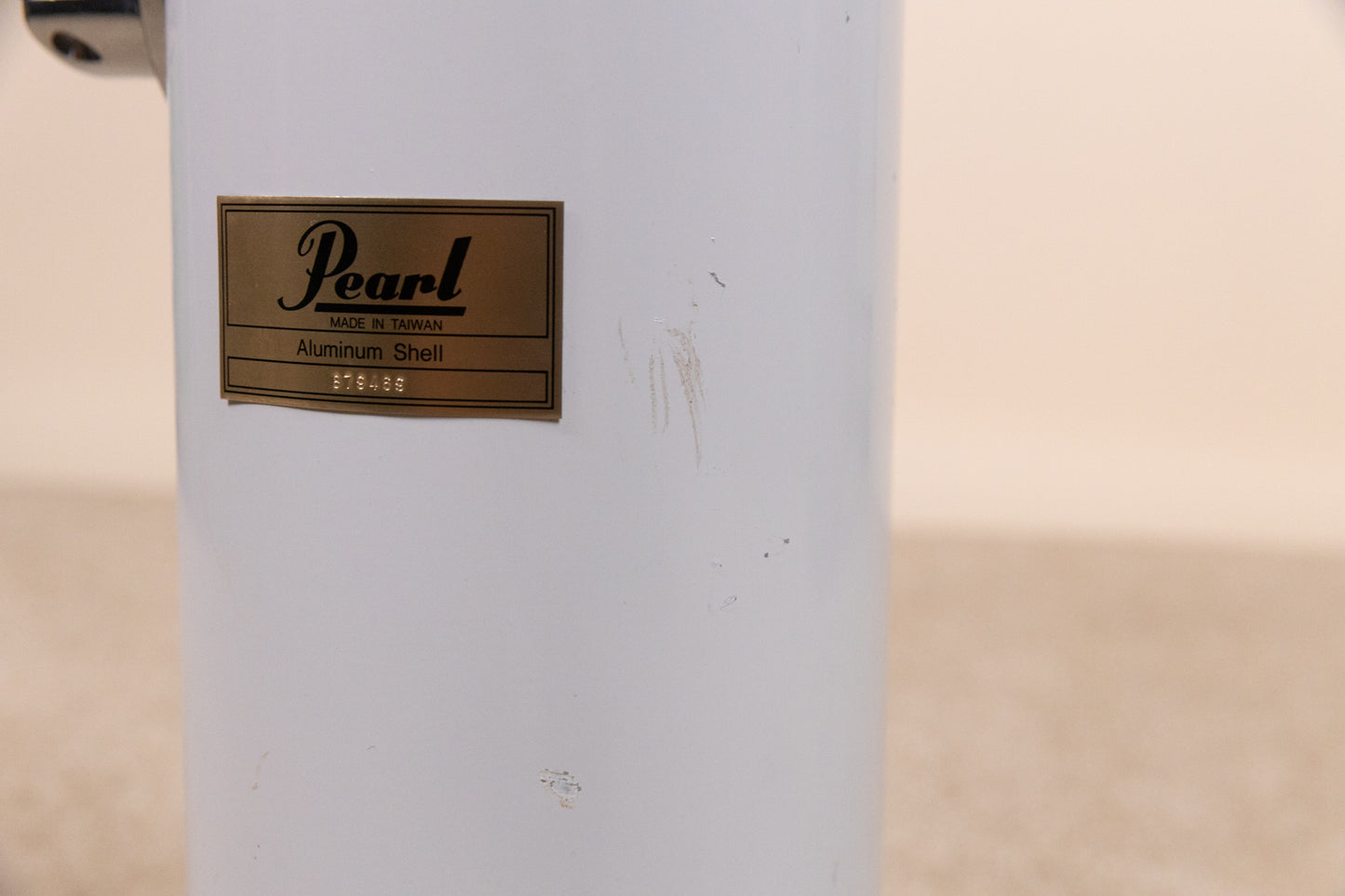 Pearl 6x18 Arctic White Aluminum Rocket Tom
