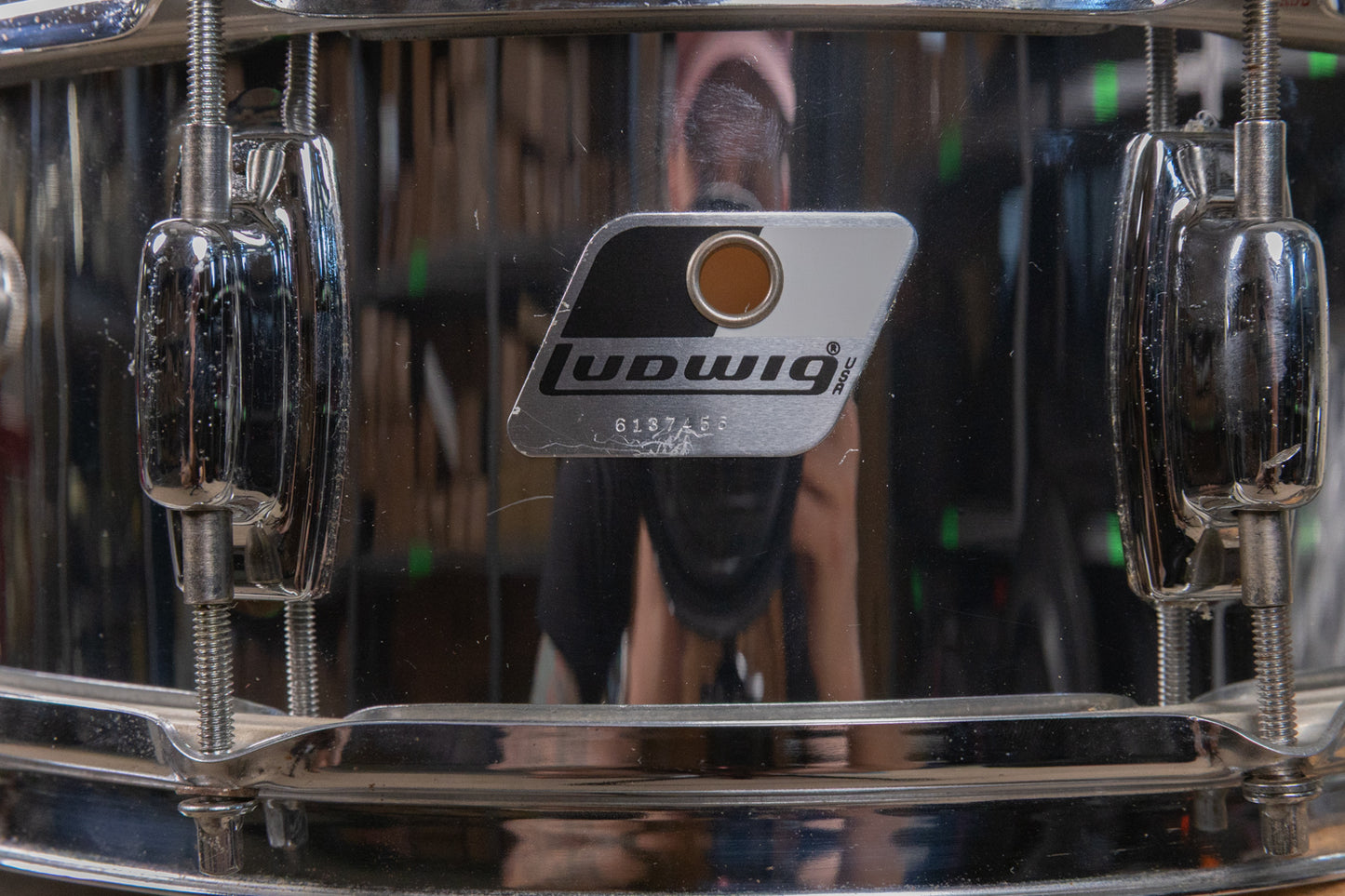 1990s Ludwig 5x14 LR-717 Rocker Snare Drum