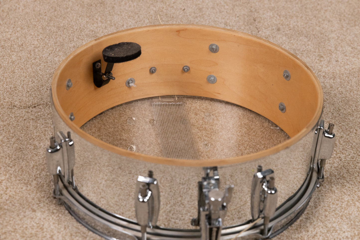 1990s Ludwig 5x14 LR-717 Rocker Snare Drum