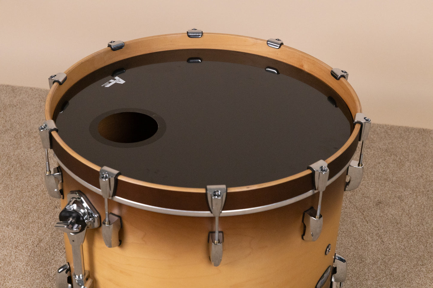Pearl Masters Maple Complete 16x22 Satin Natural Burst Bass Drum