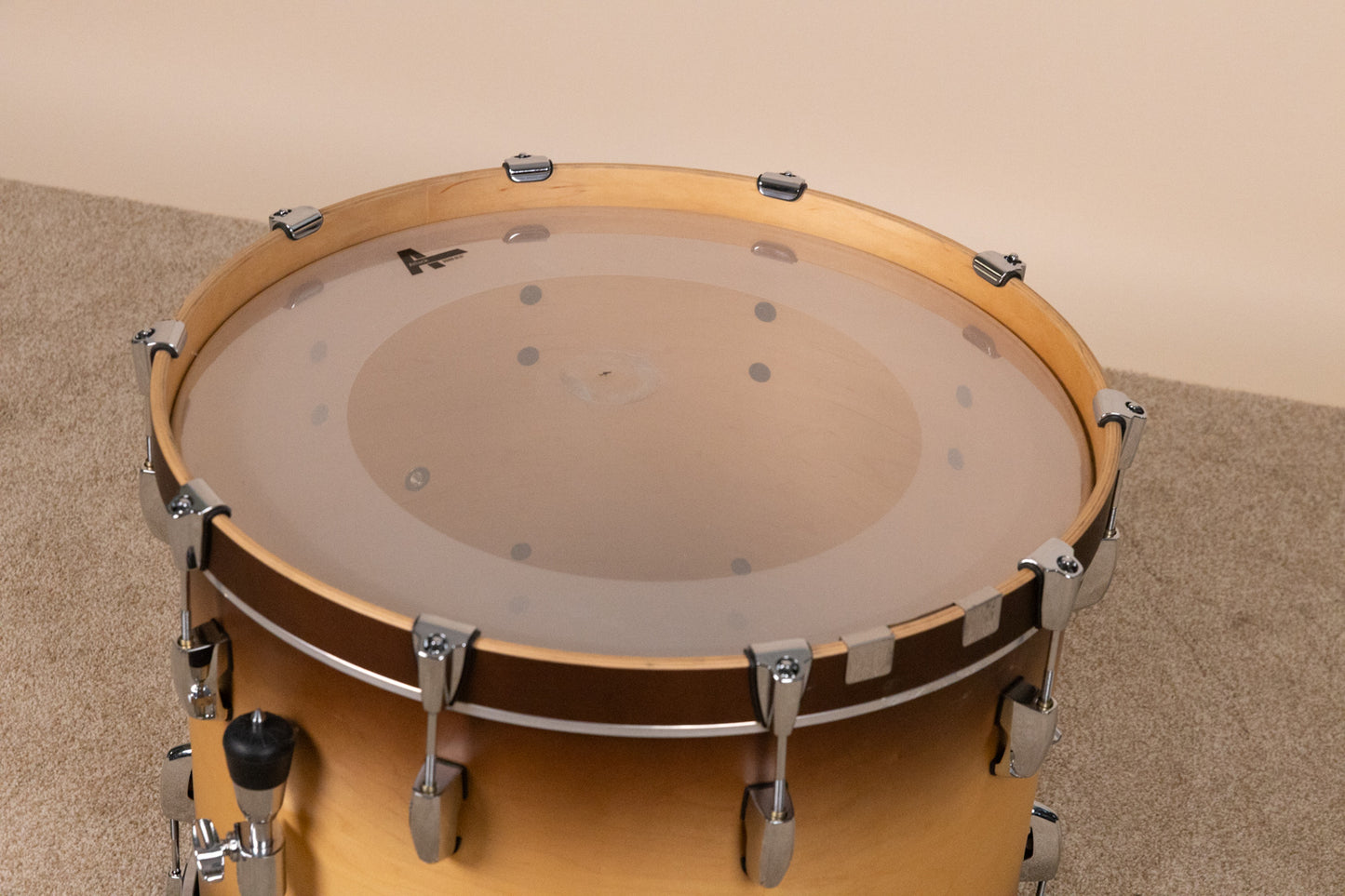Pearl Masters Maple Complete 16x22 Satin Natural Burst Bass Drum