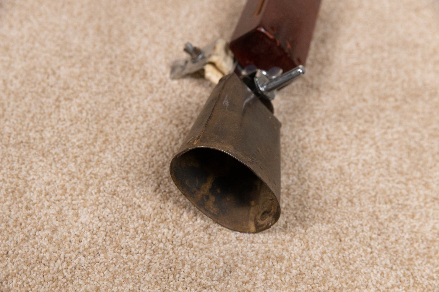 Vintage MIJ Woodblock and Cowbell Assembly