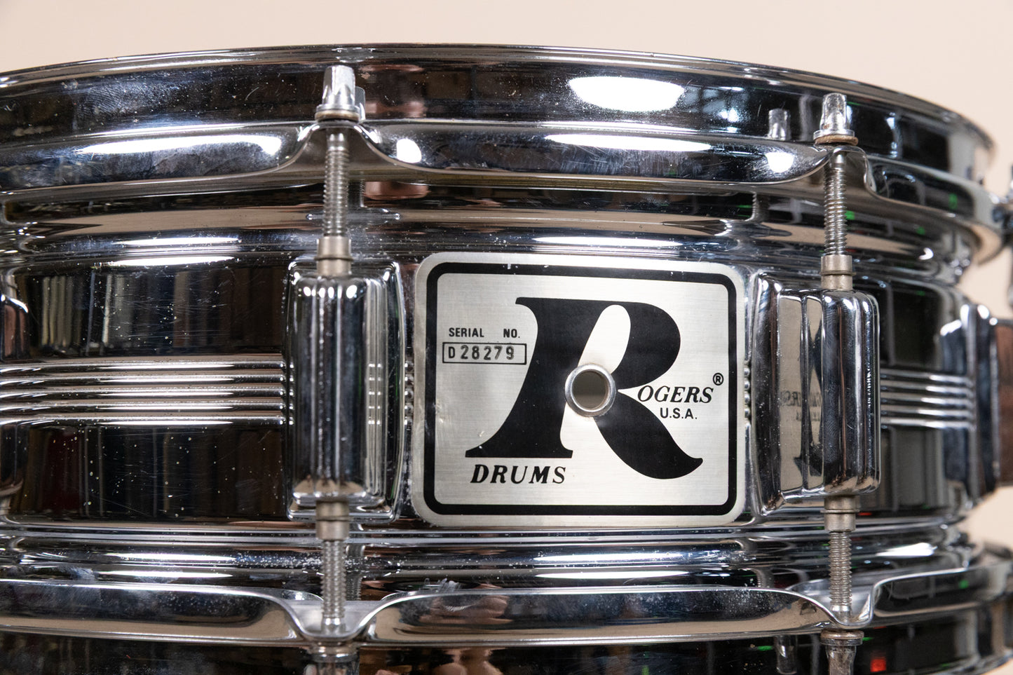 Vintage Rogers 5x14 Big R Dynasonic Snare Drum