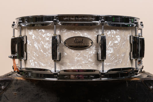 Pearl 5.5x14 Session Studio Select Nicotine White Marine Pearl Snare Drum