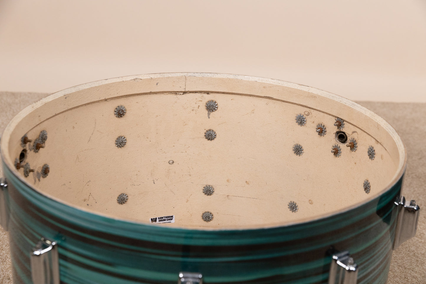 Vintage Rogers Turquoise Strata 14x22 8x12 and 16x16 Drum Set