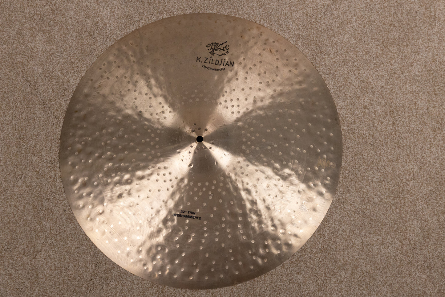 Zildjian 22" K Constantinople Thin Overhammered Ride Cymbal 2162g