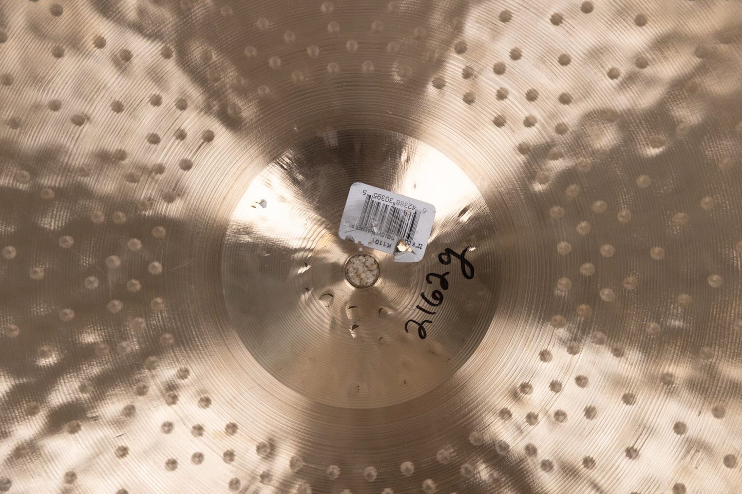 Zildjian 22" K Constantinople Thin Overhammered Ride Cymbal 2162g