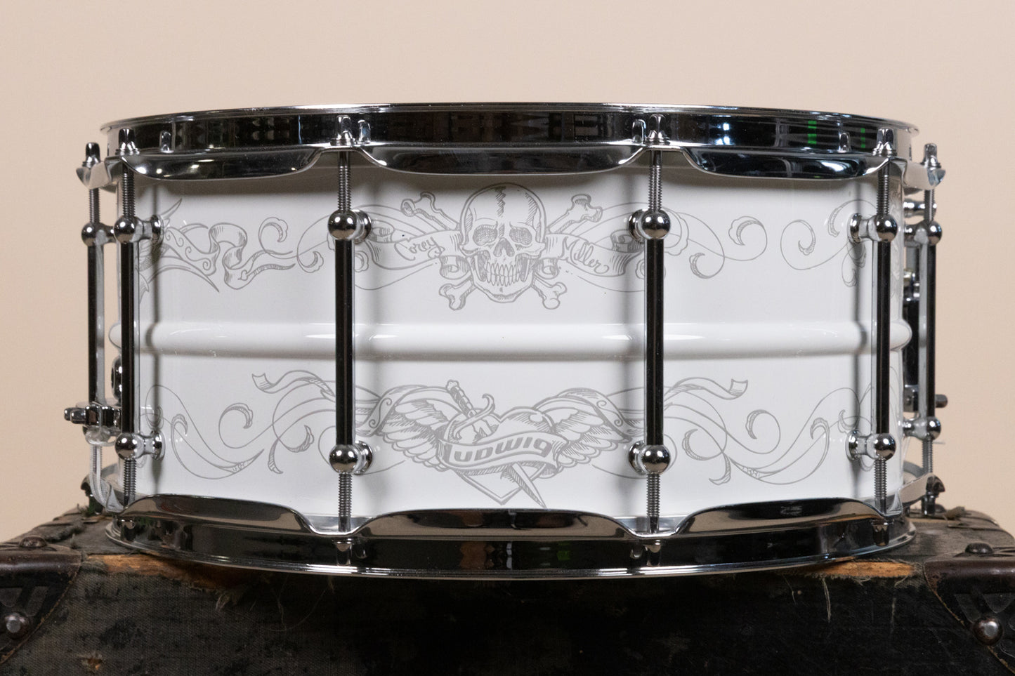 Ludwig 6.5x14 Corey Miller Signature Steel Snare Drum