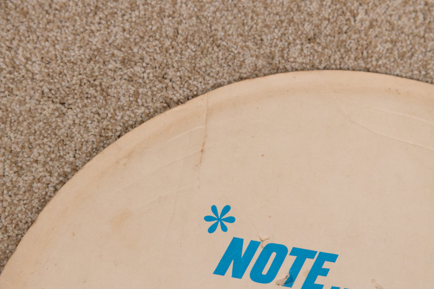 Vintage Ludwig Acrolite Cardboard Seperator