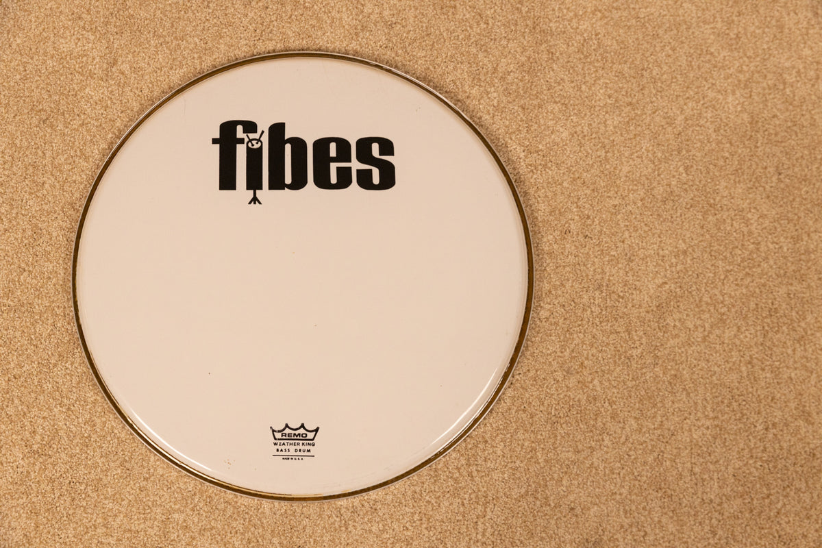Vintage Fibes 18" Resonant Logo Bass Drum Head