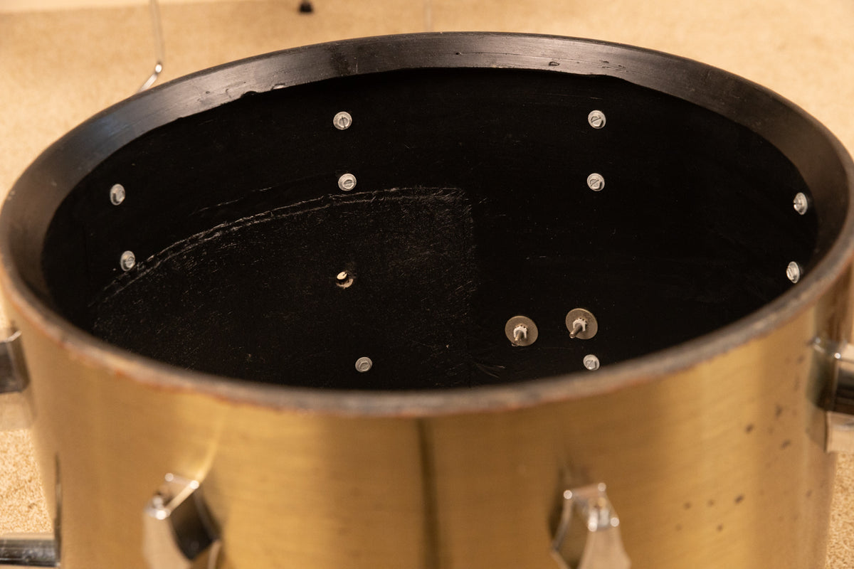 Vintage Fibes 14x18 "Brushed Brass" Bass Drum