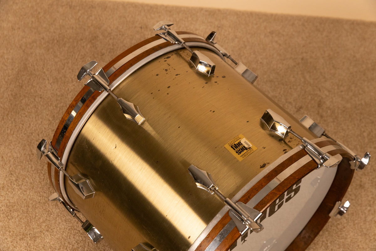 Vintage Fibes 14x18 "Brushed Brass" Bass Drum