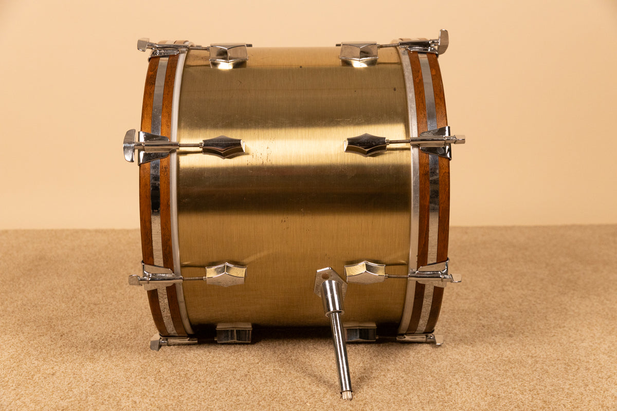 Vintage Fibes 14x18 "Brushed Brass" Bass Drum