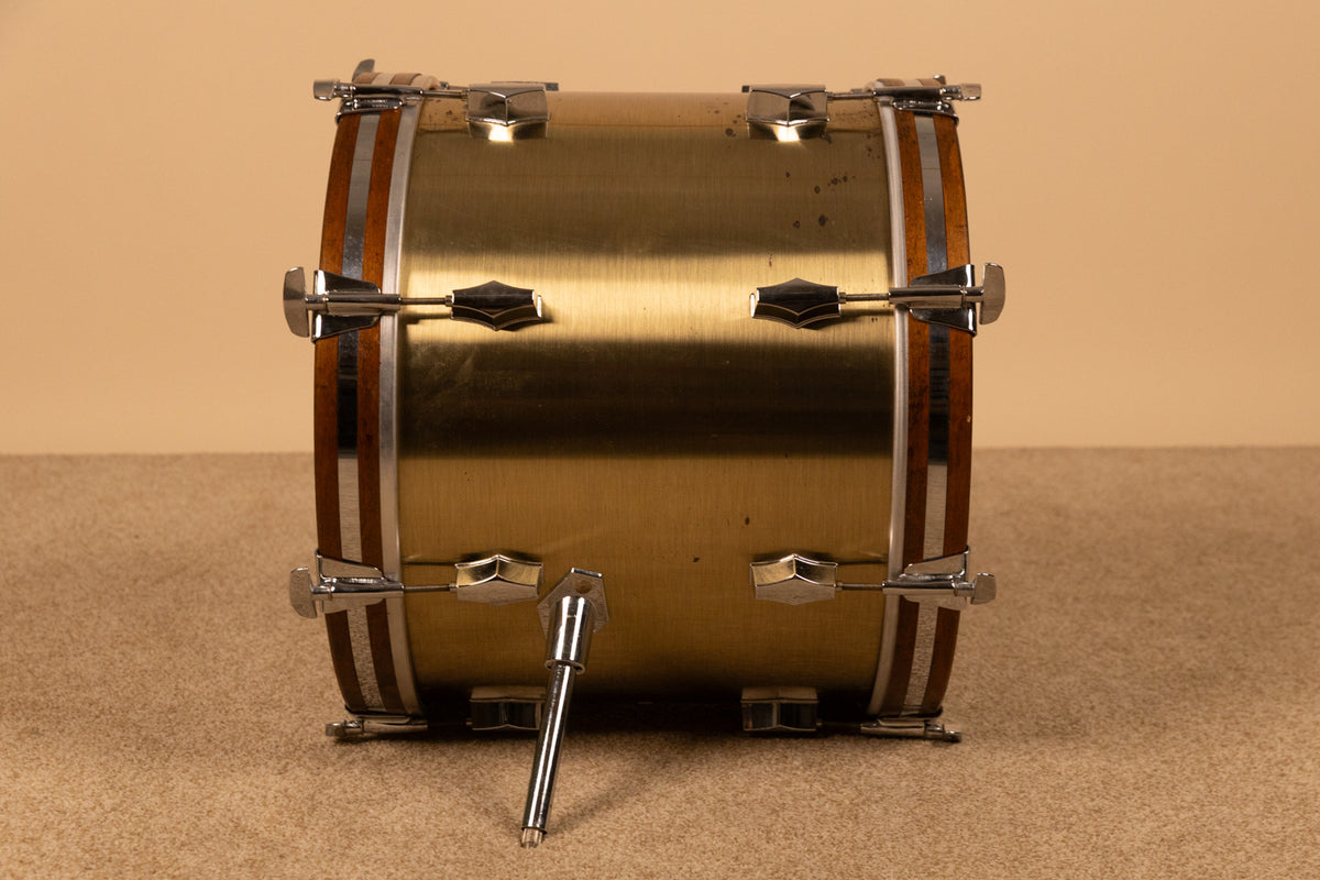 Vintage Fibes 14x18 "Brushed Brass" Bass Drum